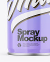 Glossy Spray Can Mockup