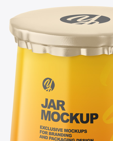 Glossy Jar Mockup