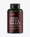Green Plastic Bottle Mockup