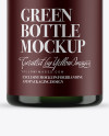 Green Plastic Bottle Mockup