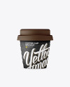 Matte Small Coffee Cup Mockup - Front View