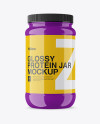 Glossy Protein Jar Mockup