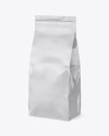 Glossy Paper Snack Bag Mockup - Half Side View