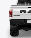 Dodge Ram 1500 Mockup - Back View