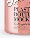 Clear Plastic Bottle with Pump Mockup - Front View