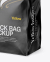 Matte Paper Snack Bag Mockup - Half Side View