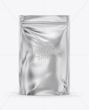 Metallic Stand Up Pouch with Zipper Mockup