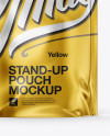 Metallic Stand Up Pouch with Zipper Mockup