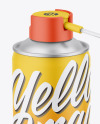 Matte Spray Can Mockup