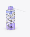 Glossy Spray Can Mockup