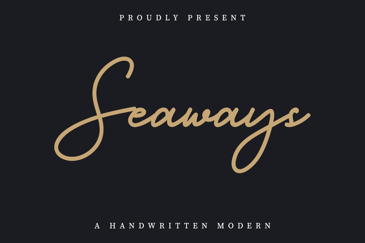 Seaways Script Font Seaways Script Font