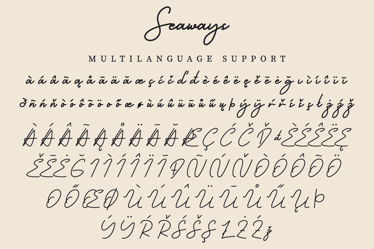 Seaways Script Font Seaways Script Font