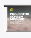 Metallic Projector Screen Mockup