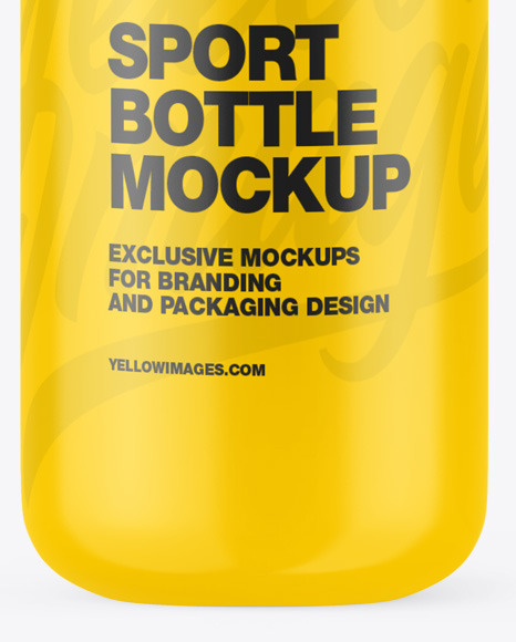 Glossy Sport Bottle Mockup