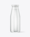 Clear Glass Water Bottle Mockup