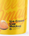 Glossy Ice Cream Cup Mockup