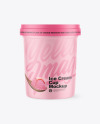 Matte Ice Cream Cup Mockup