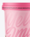 Matte Ice Cream Cup Mockup