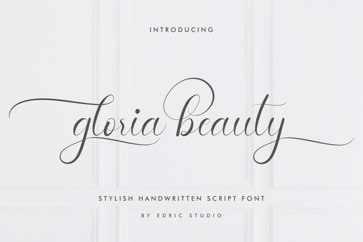 Gloria Beauty Calligraphy Font Gloria Beauty Calligraphy Font