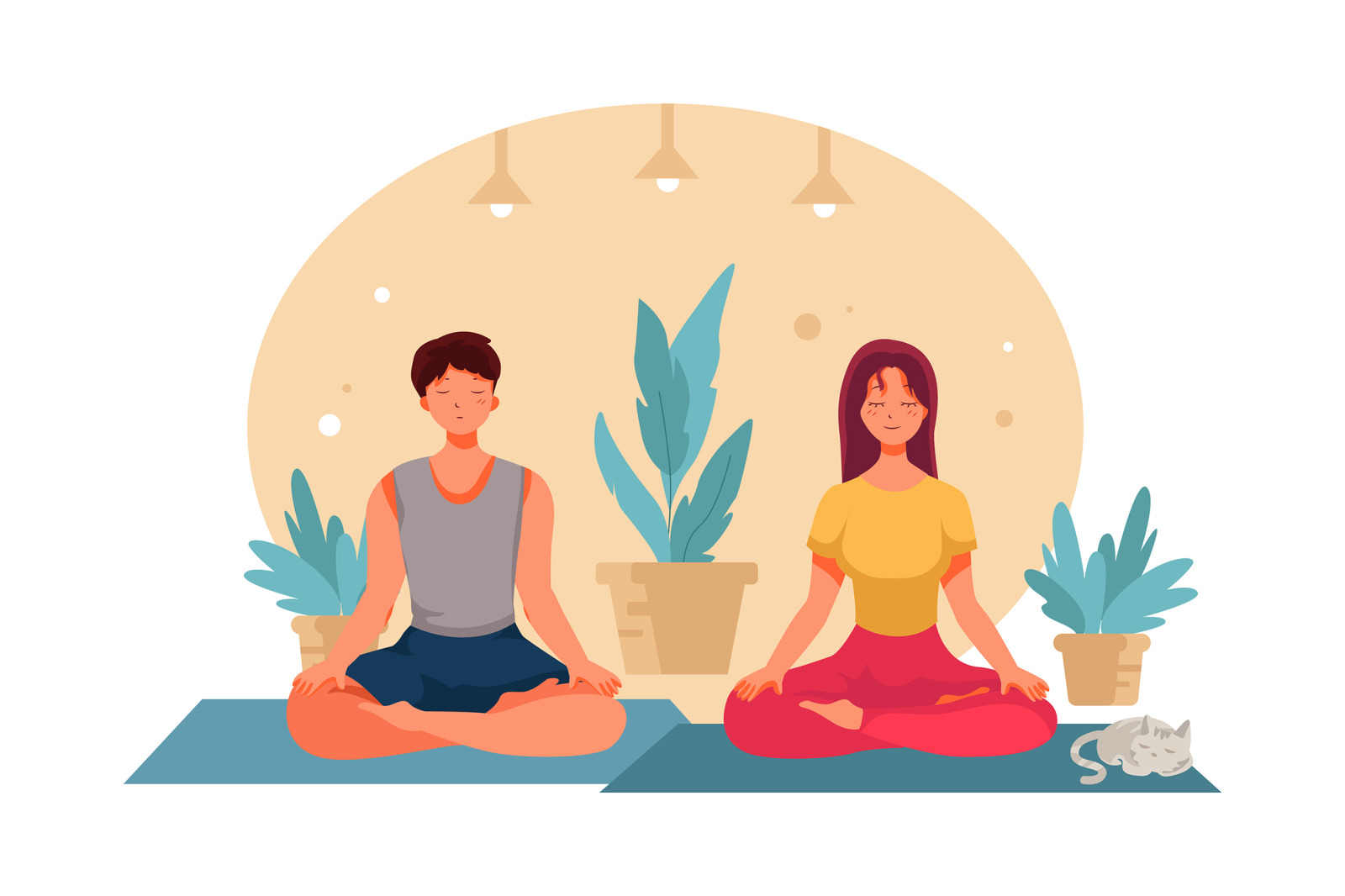 M318_ Fitness at home Illustrations M318_ Fitness at home Illustrations