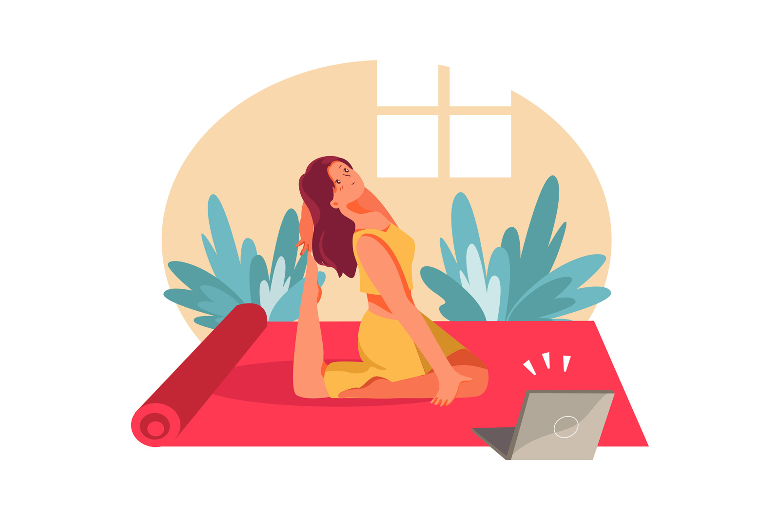 M318_ Fitness at home Illustrations