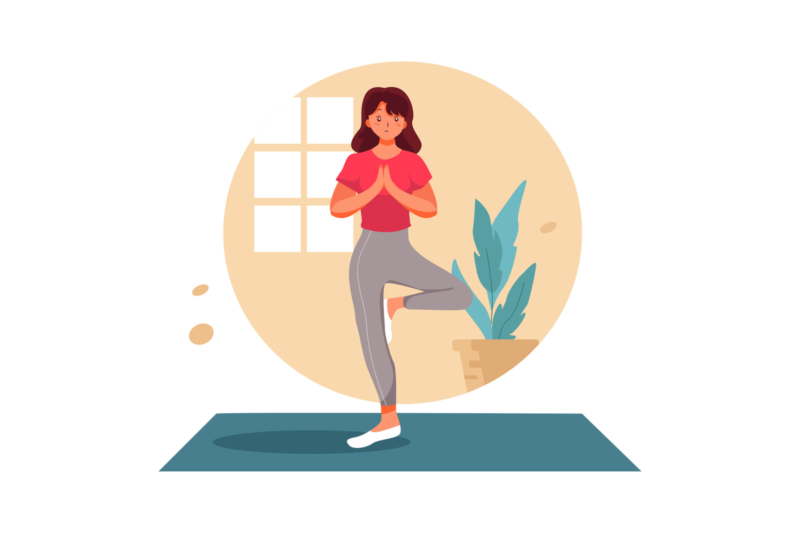 M318_ Fitness at home Illustrations