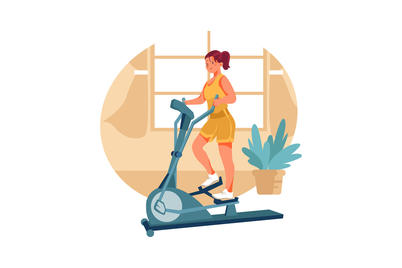 M318_ Fitness at home Illustrations