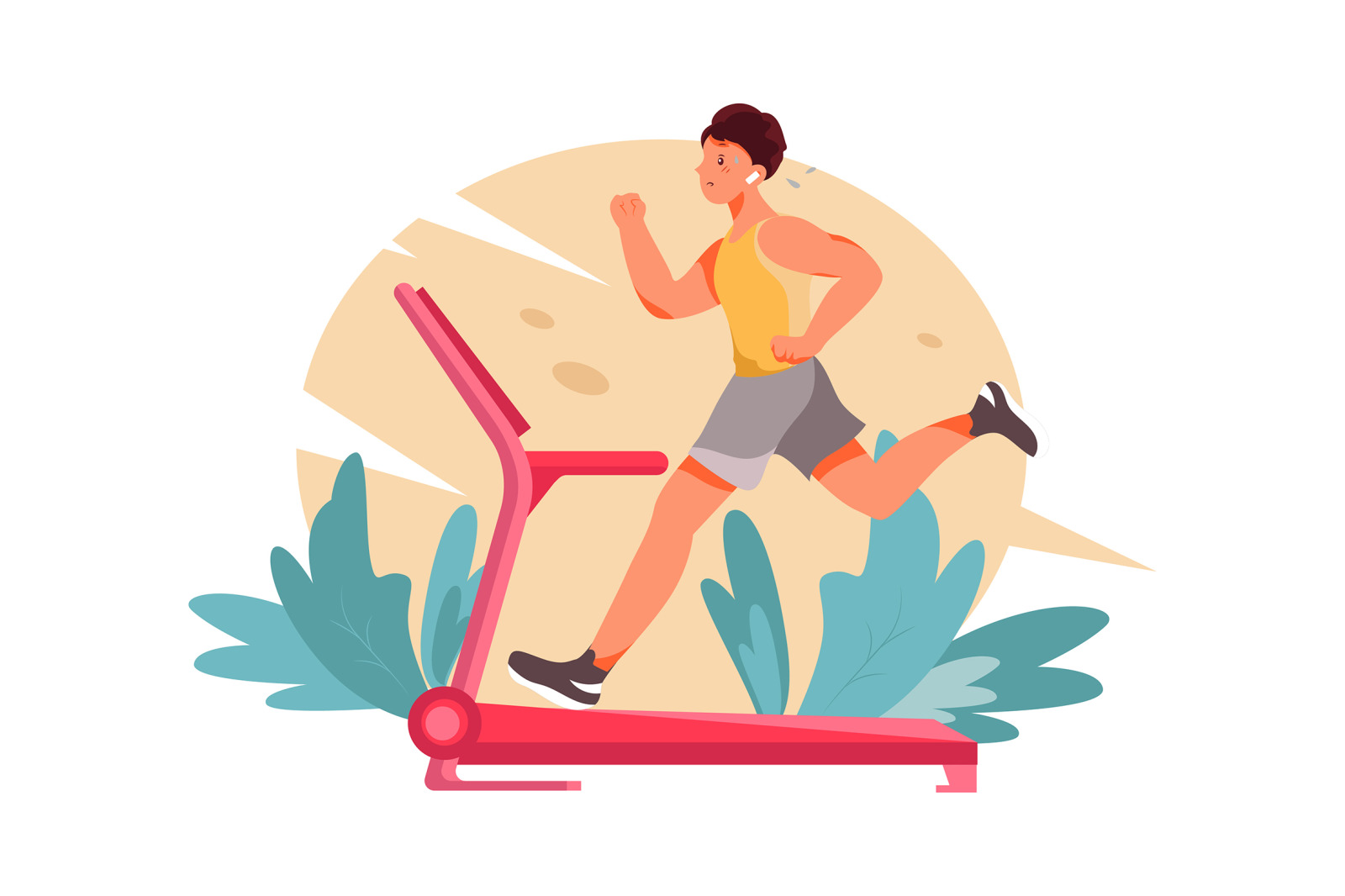 M318_ Fitness at home Illustrations M318_ Fitness at home Illustrations