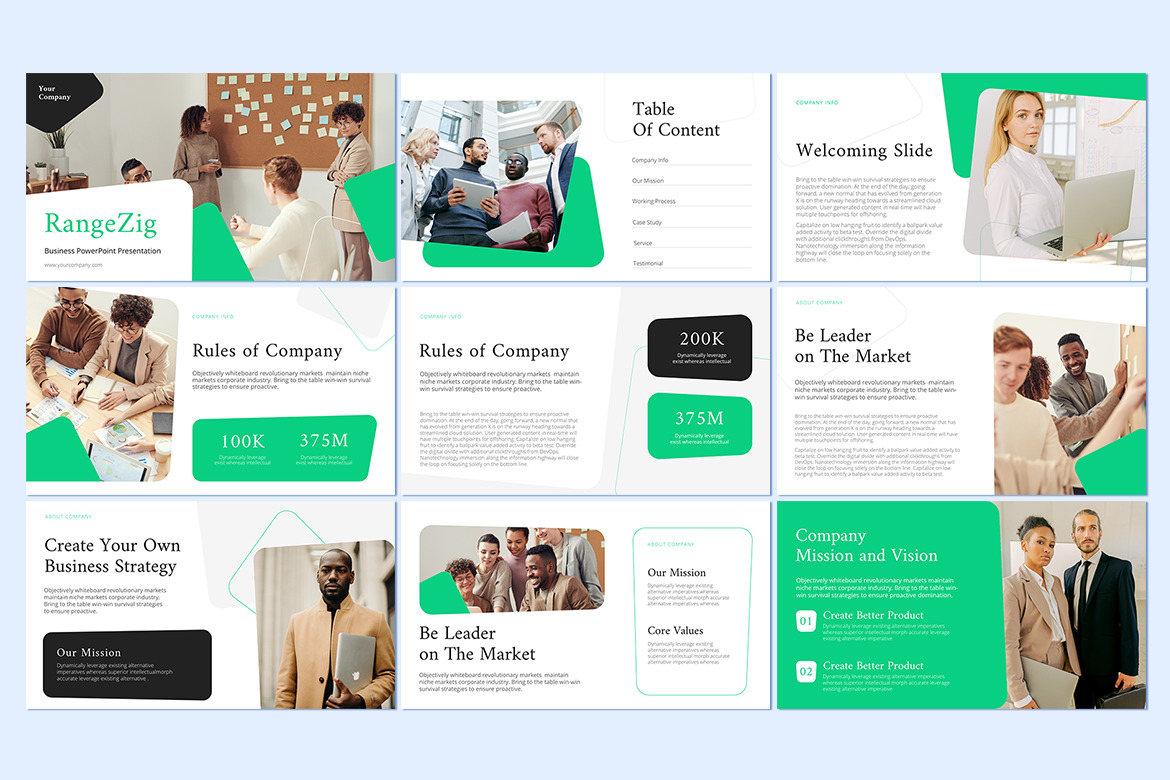 RangeZig PowerPoint Business Presentation RangeZig PowerPoint Business Presentation