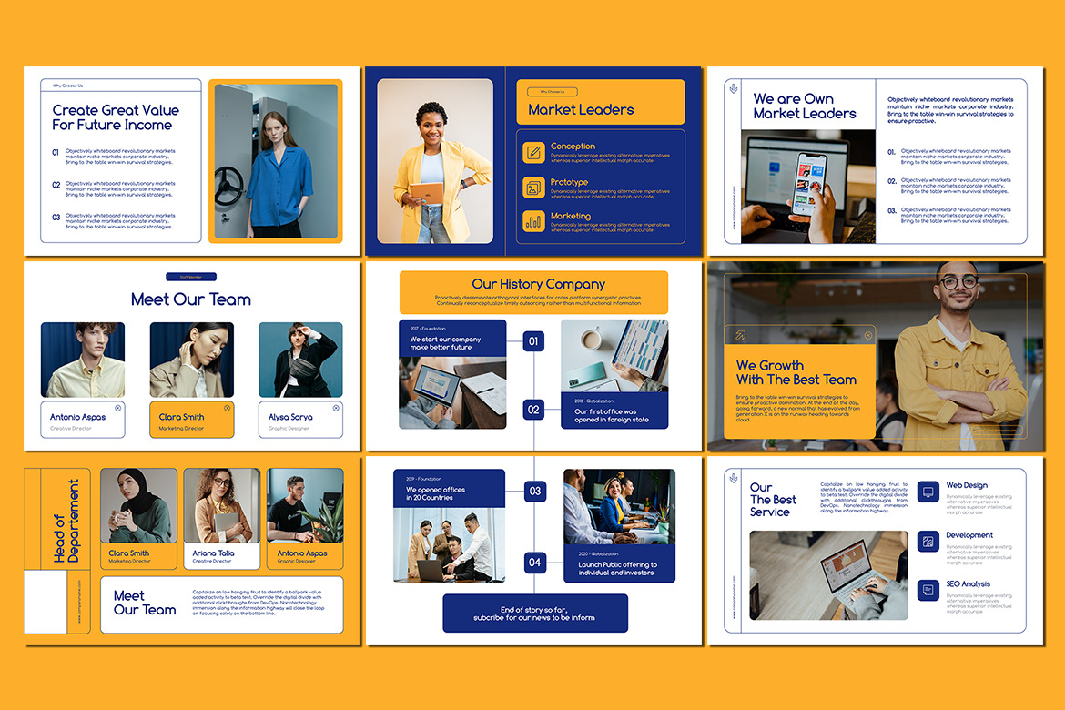 Narrow PowerPoint Business Presentation Narrow PowerPoint Business Presentation