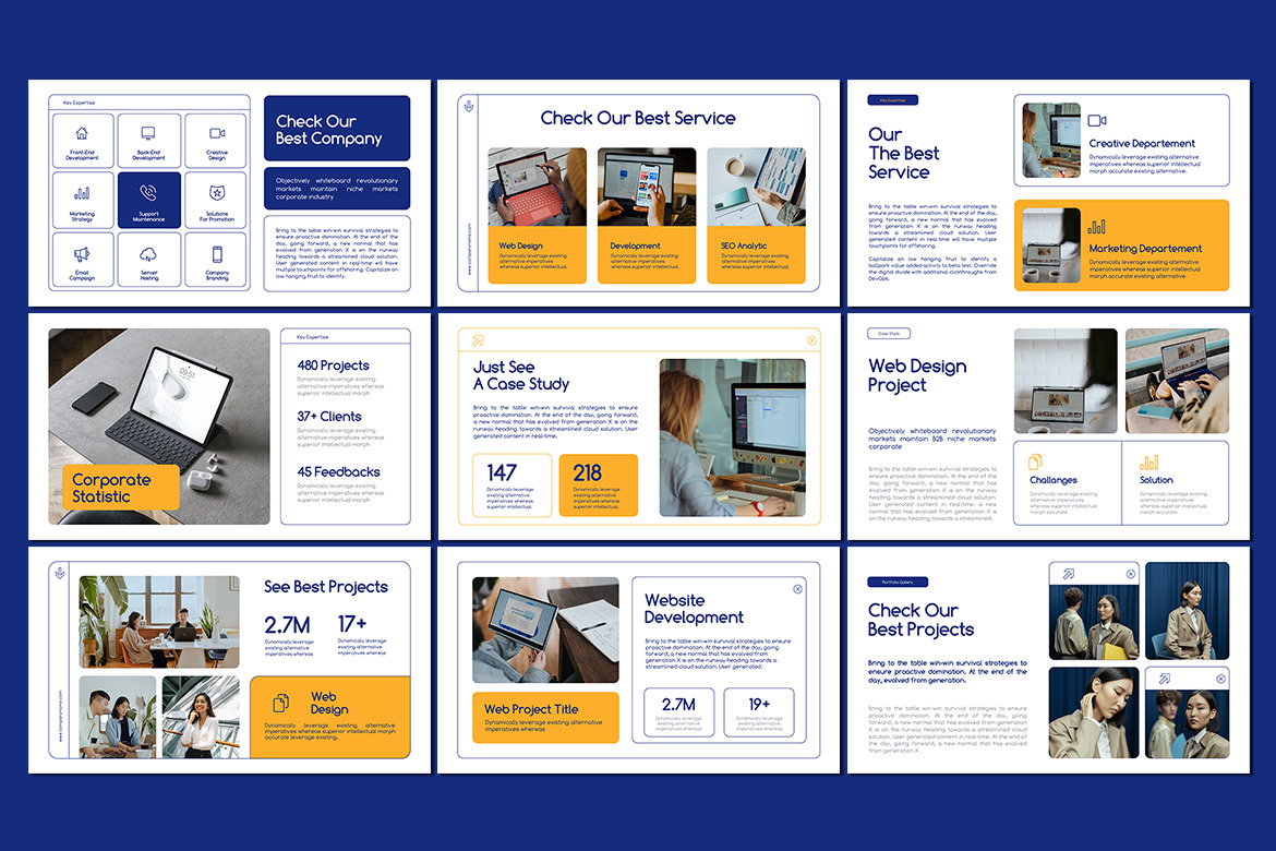 Narrow PowerPoint Business Presentation Narrow PowerPoint Business Presentation