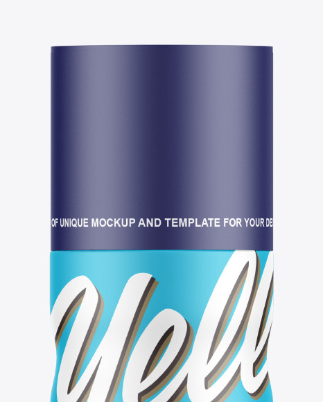 Matte Aerosol Bottle Mockup