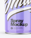 Glossy Spray Can Mockup