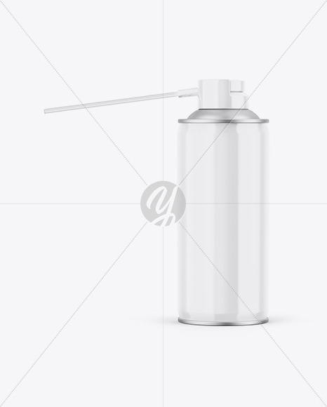 Glossy Spray Can Mockup