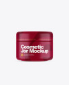 Matte Cosmetic Jar Mockup