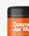 Matte Cosmetic Jar Mockup