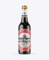 Amber Glass Dark Beer Bottle Mockup