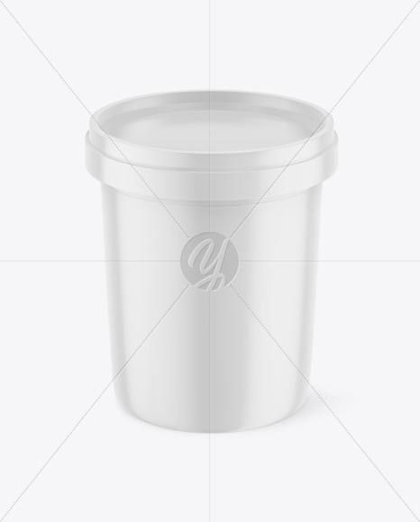 Glossy Ice Cream Cup Mockup