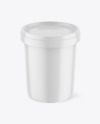 Glossy Ice Cream Cup Mockup