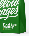 Glossy Food Bag Mockup