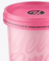 Matte Ice Cream Cup Mockup