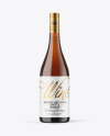 Amber Glass White Wine Bottle Mockup