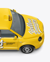 Electric Cab Mockup - Side View (High-Angle Shot)