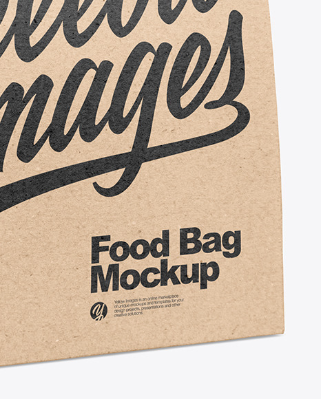 Kraft Paper Food Bag Mockup