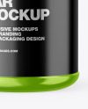 Glossy Metallic Jar Mockup