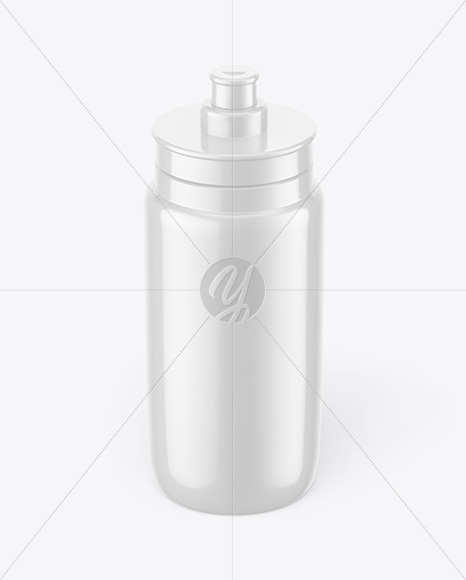 Glossy Sport Bottle Mockup