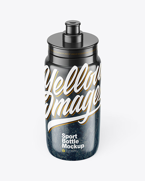 Glossy Sport Bottle Mockup