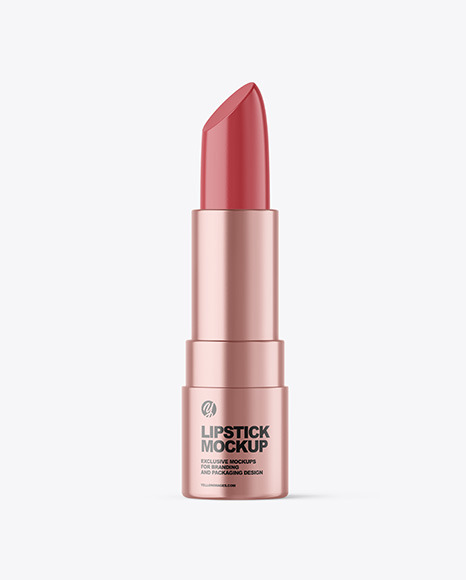 Metallic Lipstick Tube Mockup
