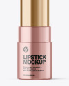 Metallic Lipstick Tube Mockup