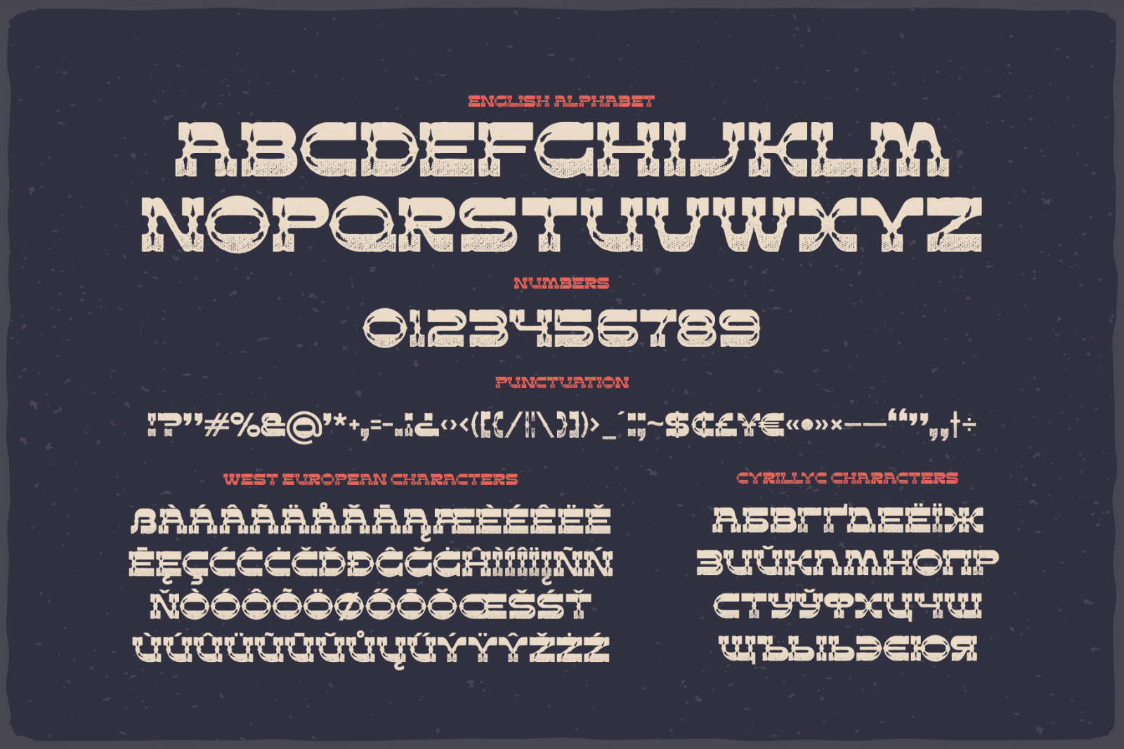 Dusky Rough - font and graphics